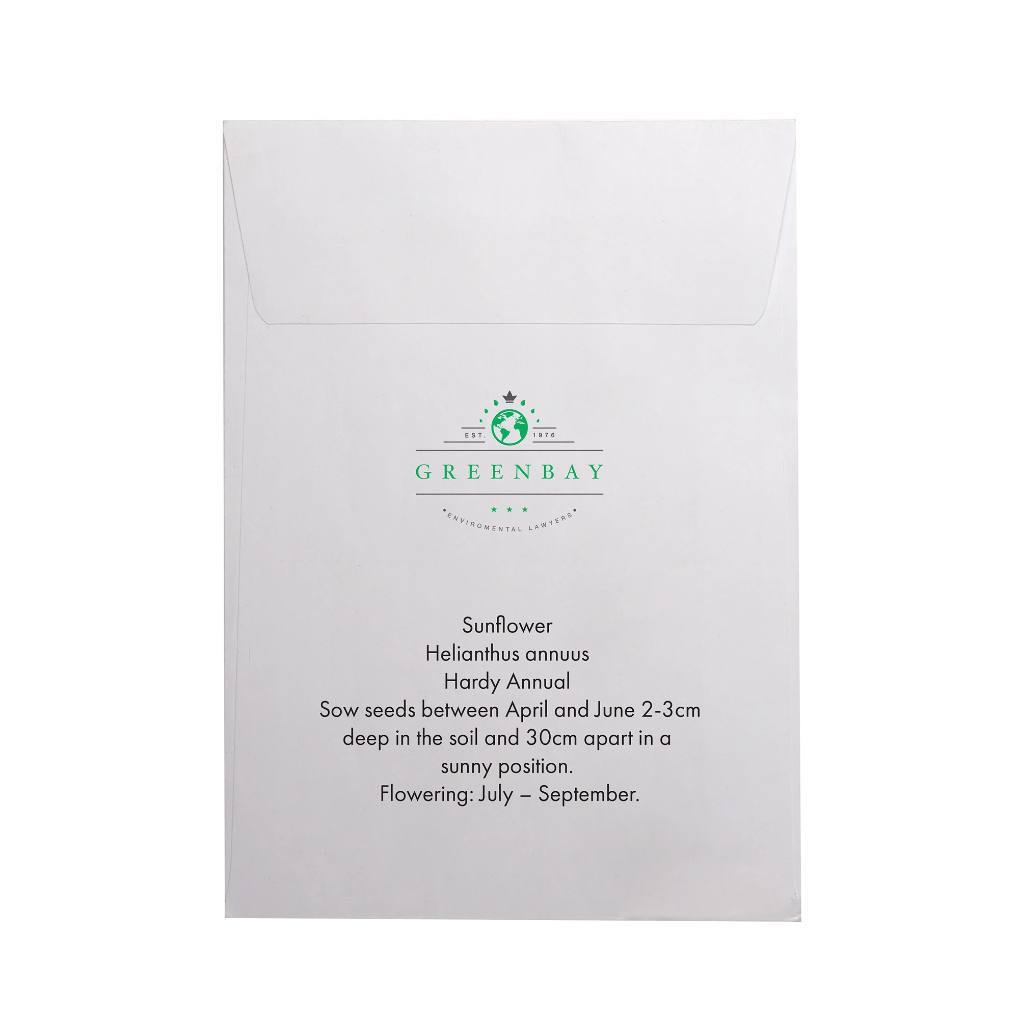 Seed Pack in White Paper Envelope Sunflower - Image 4