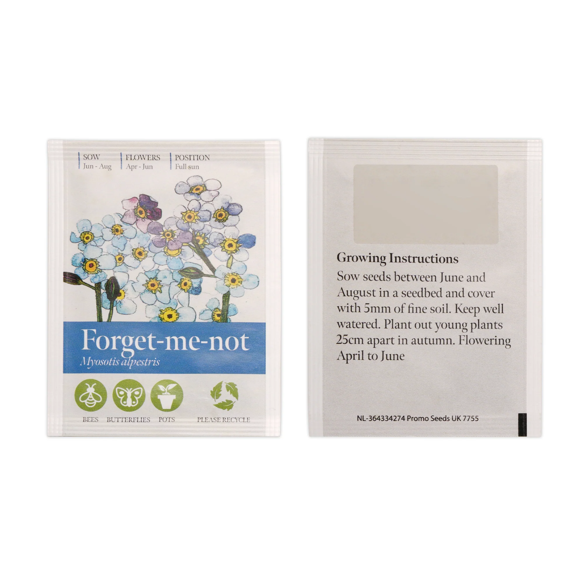 Seed Packet with Sticker to back Forget-me-not - Image 4