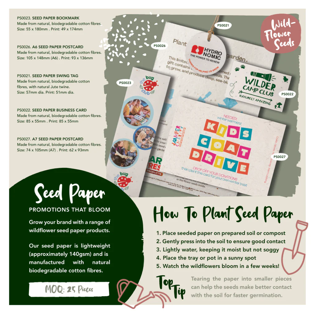 Seed Paper A7 Post Card - Image 3