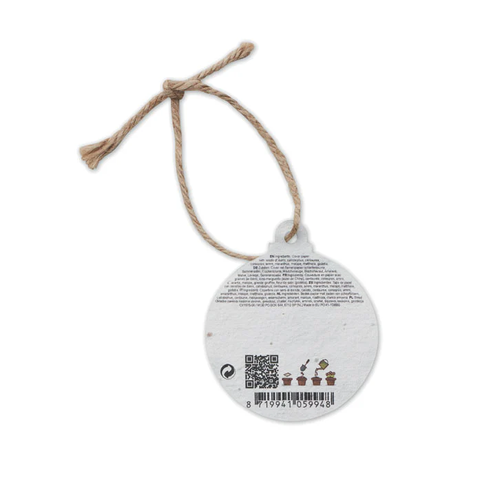 Seed paper Xmas ornament - Bauble - Image 3