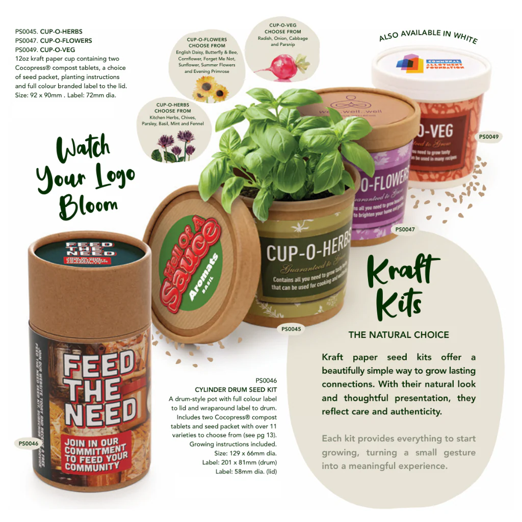 Seed Pot Grow Kit Kitchen Herbs Mix - Image 2