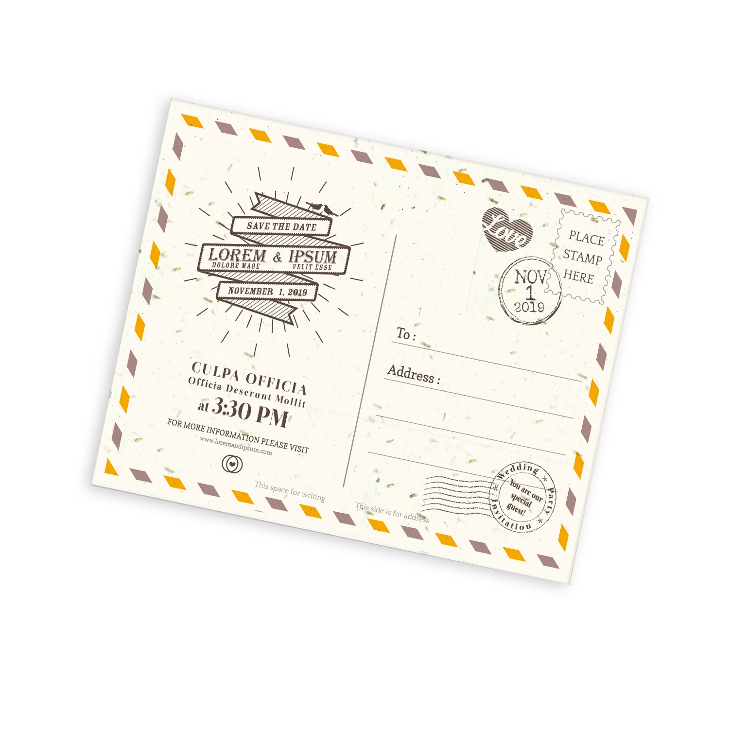 Seeded Paper Postcards A5 (1PP)