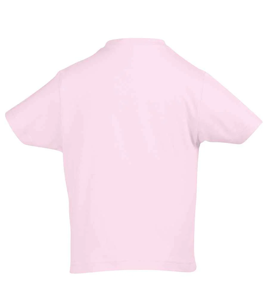 SOL'S Kids Imperial Heavy T-Shirt Medium Pink - Image 3