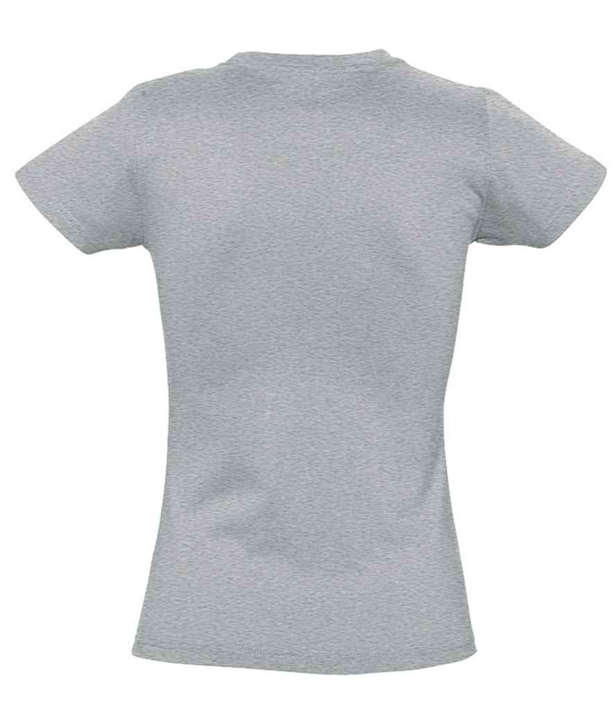 SOL'S Ladies Imperial Heavy T-Shirt Grey Marl - Image 3