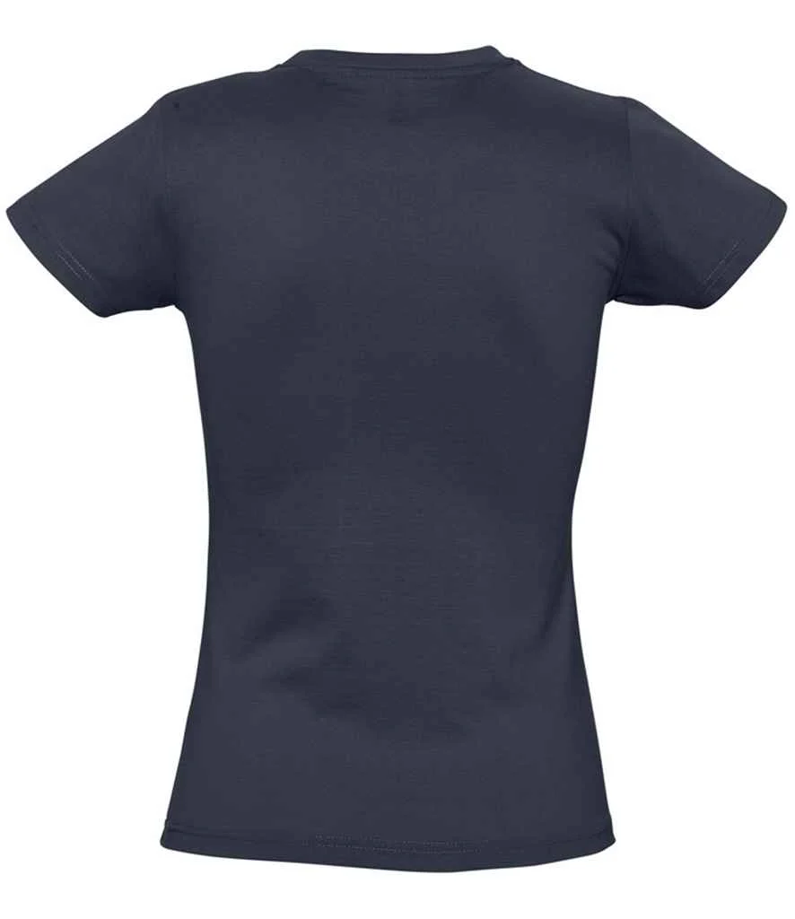 SOL'S Ladies Imperial Heavy T-Shirt Navy - Image 3