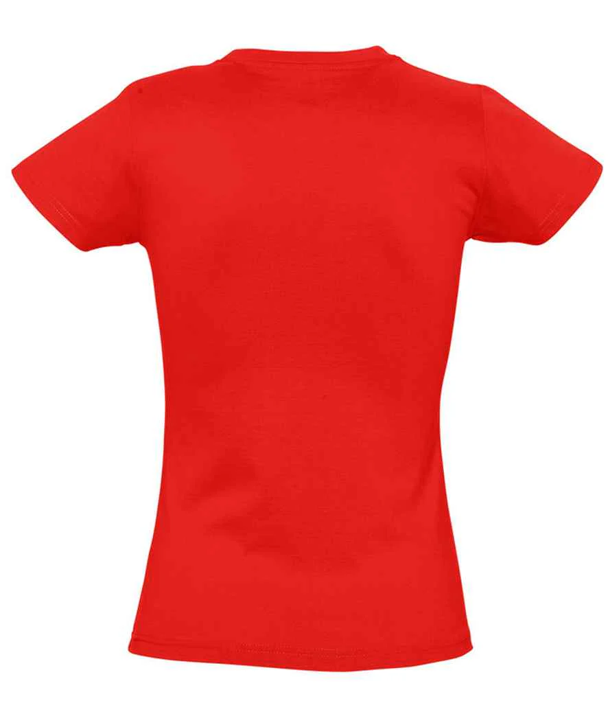SOL'S Ladies Imperial Heavy T-Shirt Red - Image 3