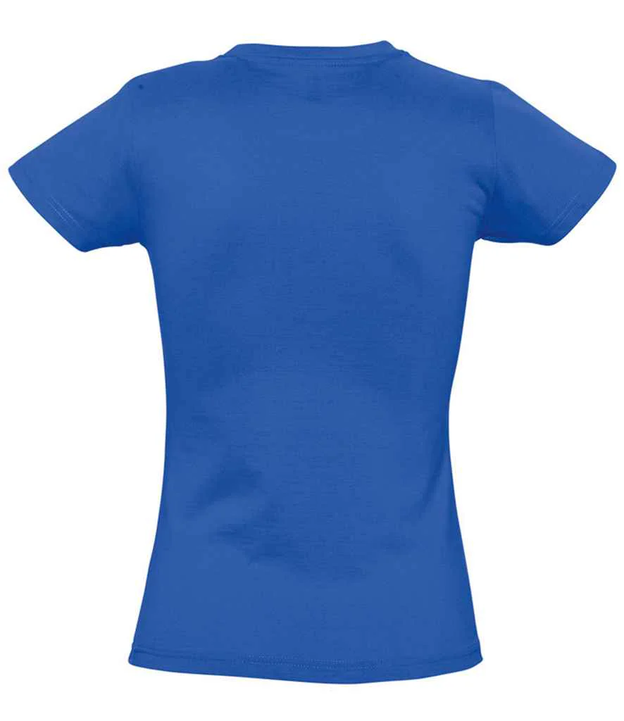 SOL'S Ladies Imperial Heavy T-Shirt Royal Blue - Image 3
