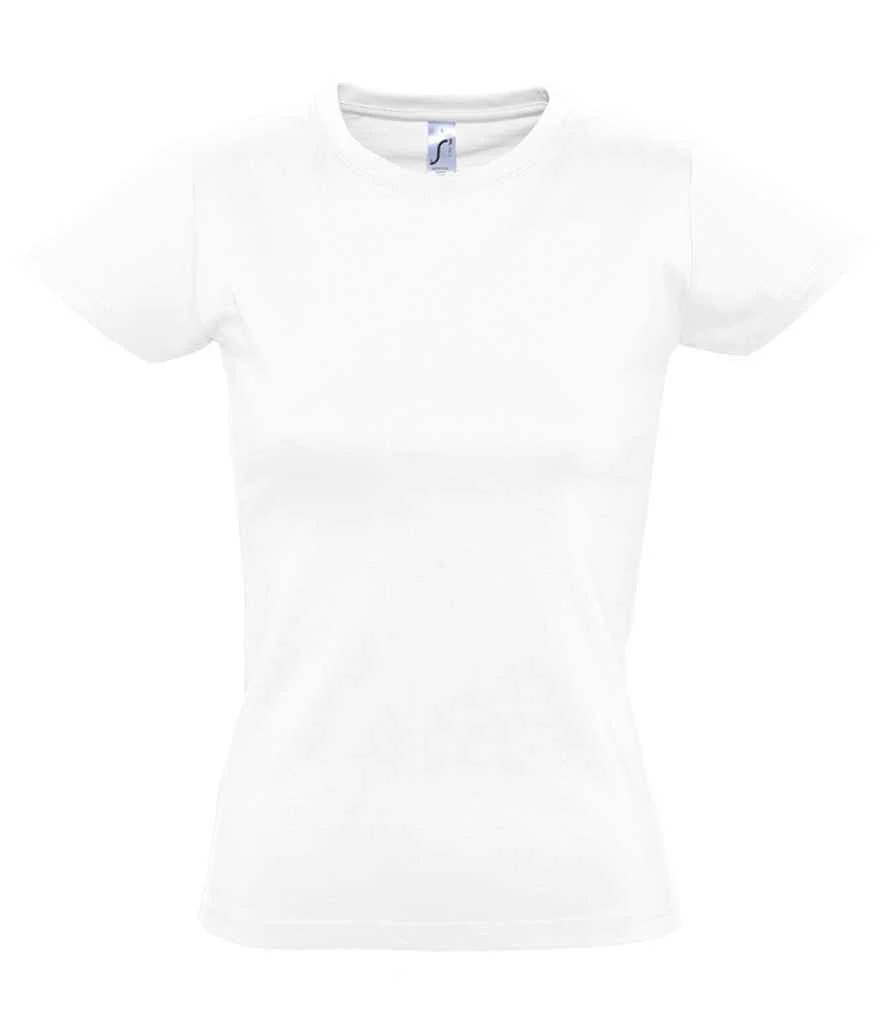SOL'S Ladies Imperial Heavy T-Shirt White - Image 2