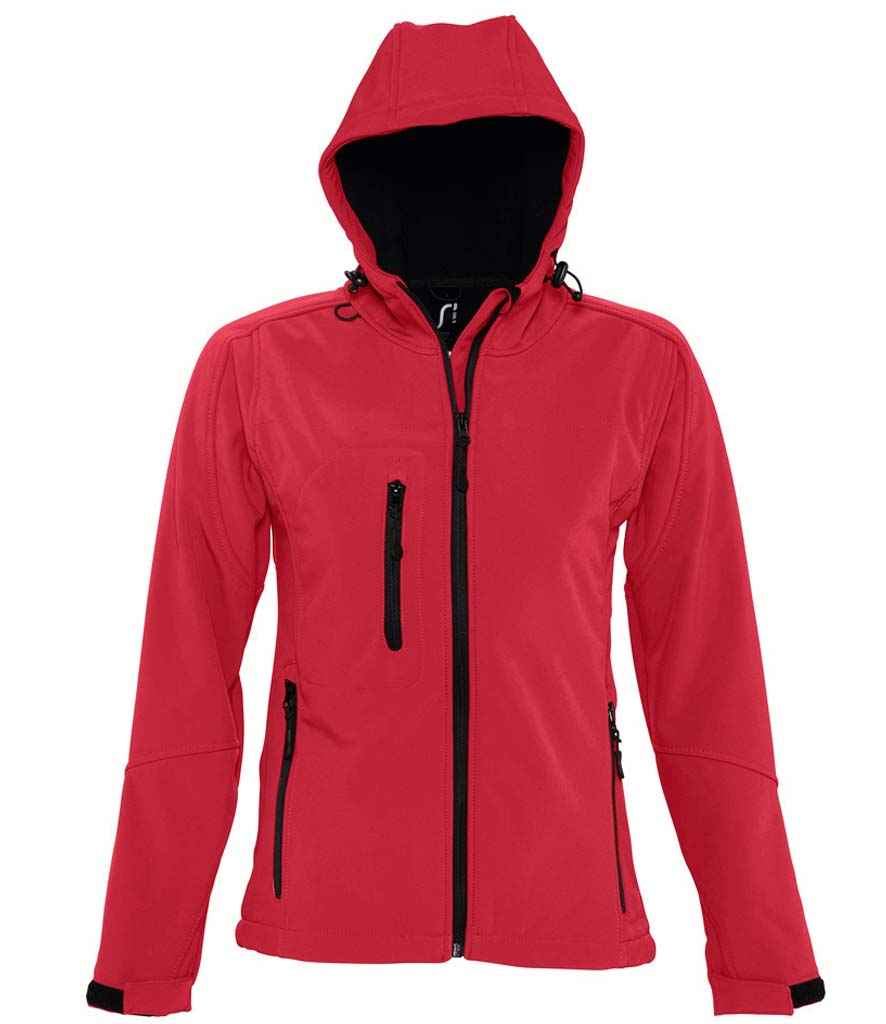 SOL'S Ladies Replay Hooded Soft Shell Jacket - Image 5