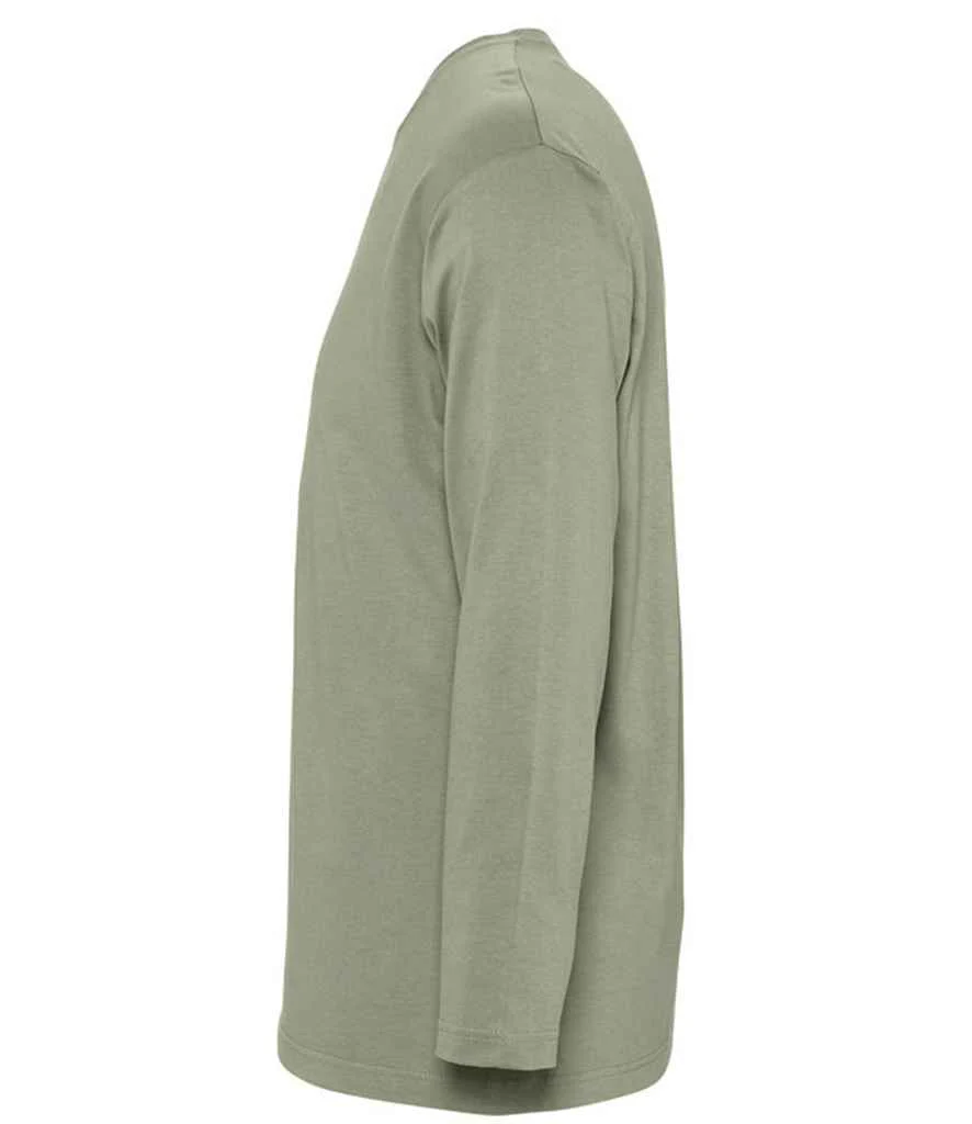 SOL'S Monarch Long Sleeve T-Shirt Khaki - Image 2
