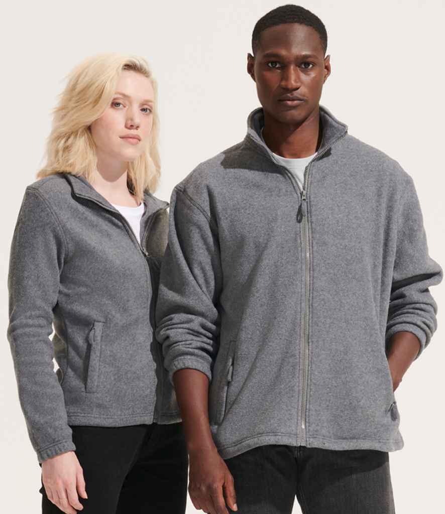SOL'S North Fleece Jacket Grey Marl - Image 3