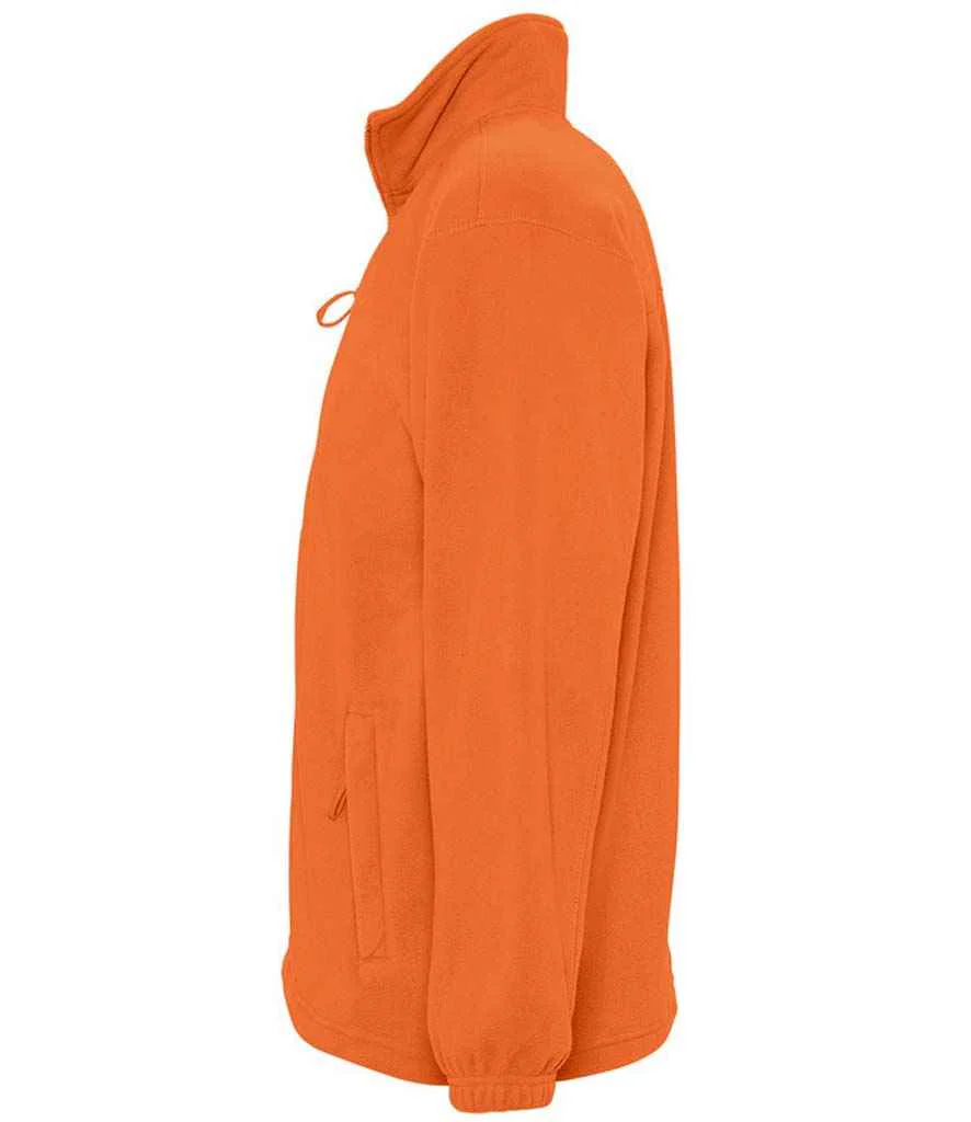 SOL'S North Fleece Jacket Orange - Image 2