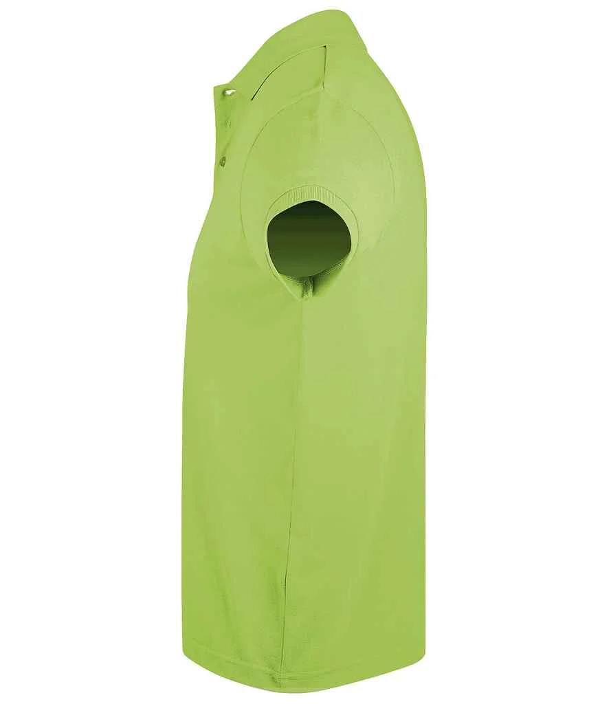 SOL'S Prime Poly/Cotton Piqué Polo Shirt Apple Green - Image 2