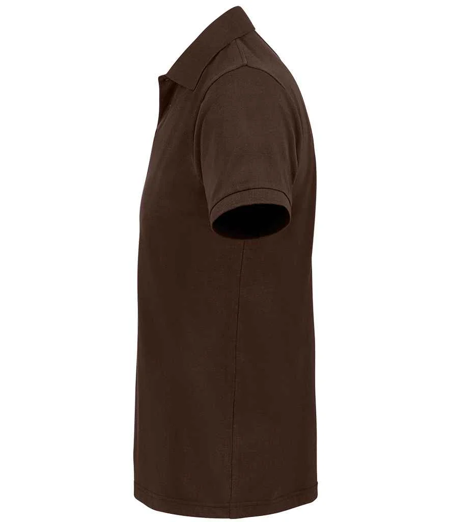 SOL'S Prime Poly/Cotton Piqué Polo Shirt Chocolate - Image 2