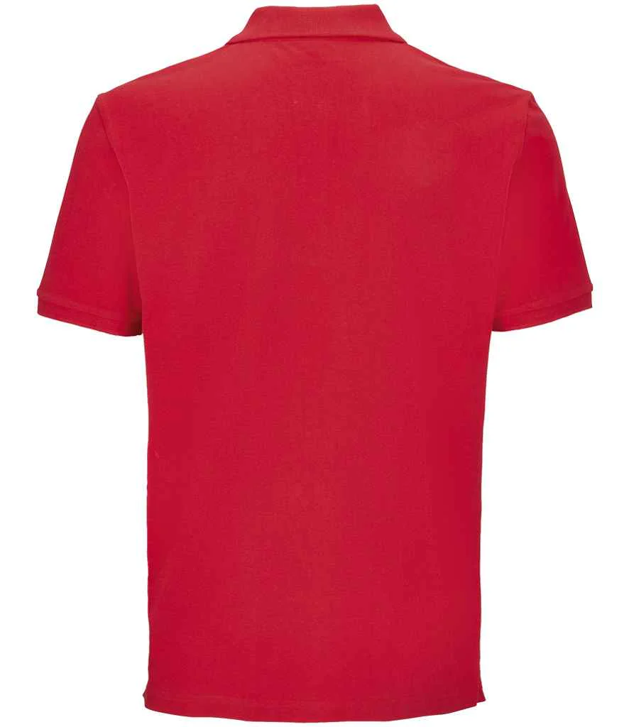 SOL'S Unisex Pegase Piqué Polo Shirt Bright Red - Image 3