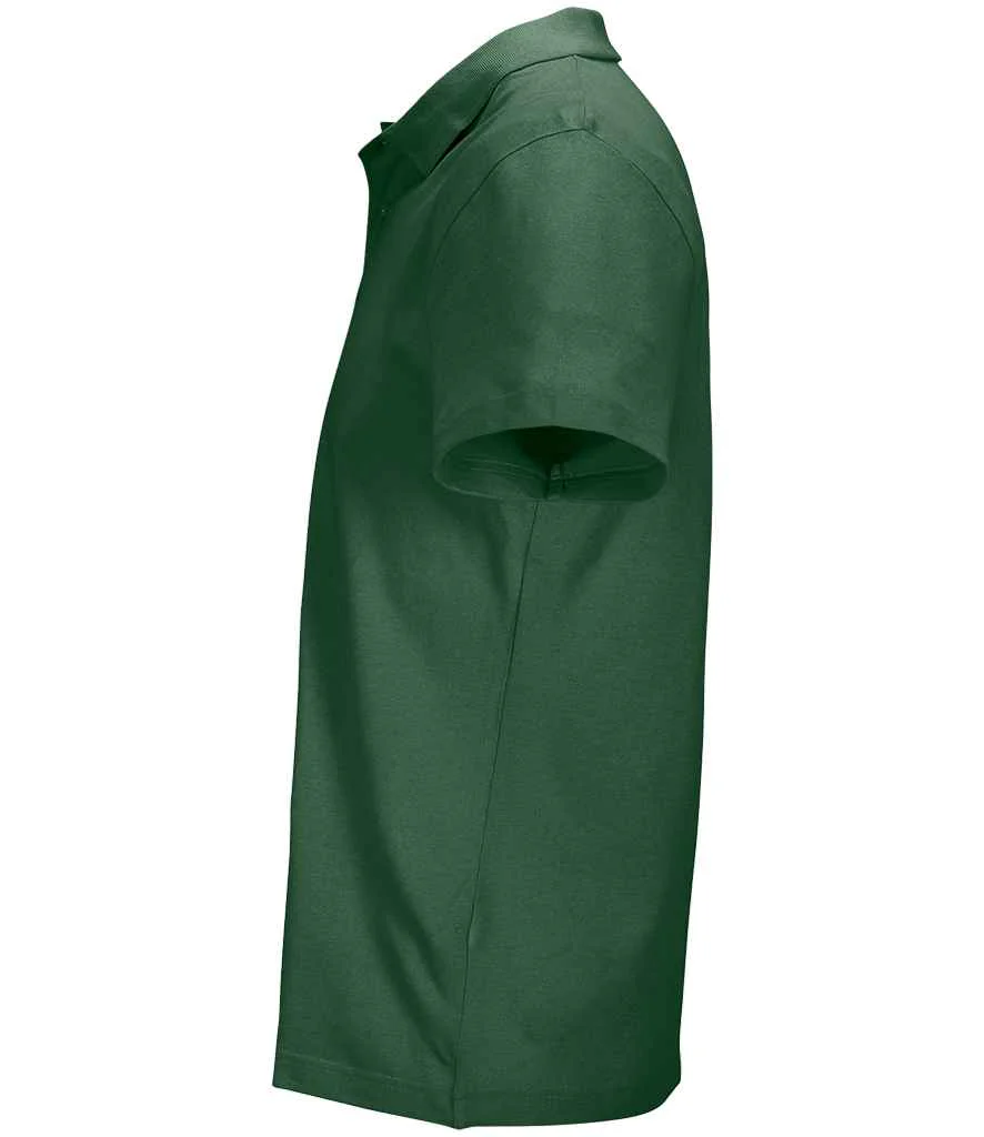 SOL'S Unisex Pulse Twin Piqué Polo Shirt Bottle Green - Image 2