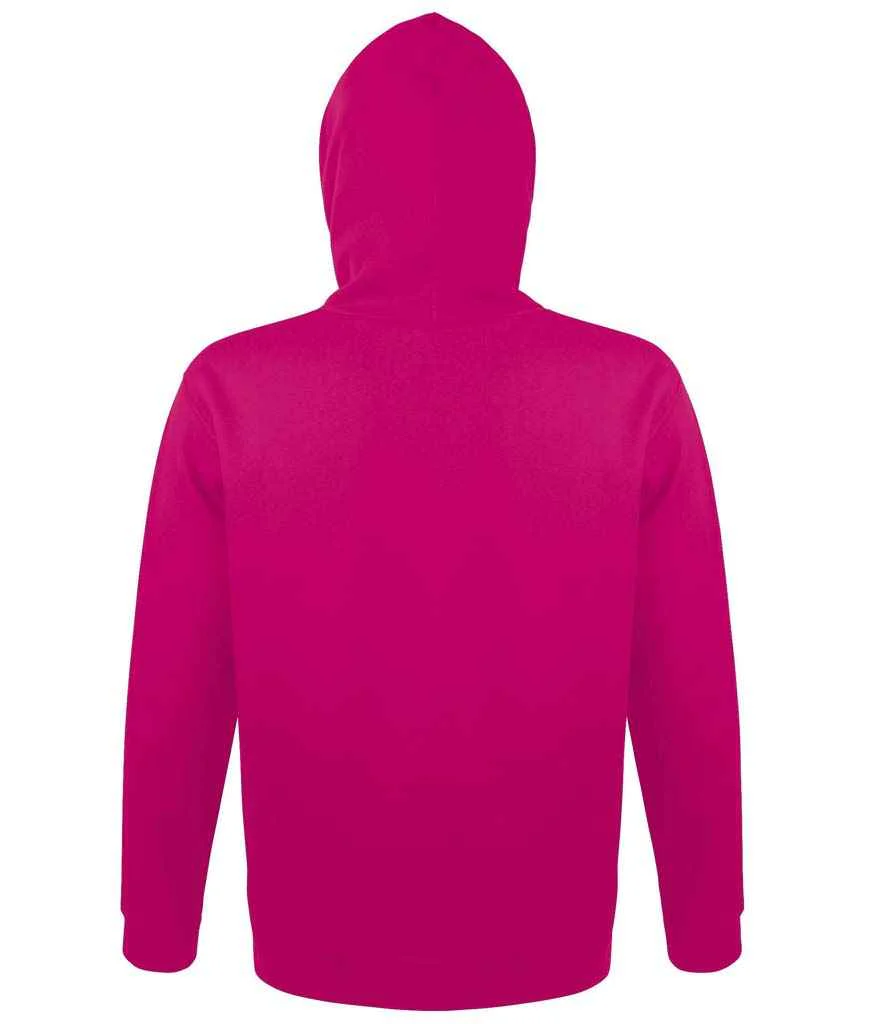 SOL'S Unisex Snake Hooded Sweatshirt Fuchsia - Image 3