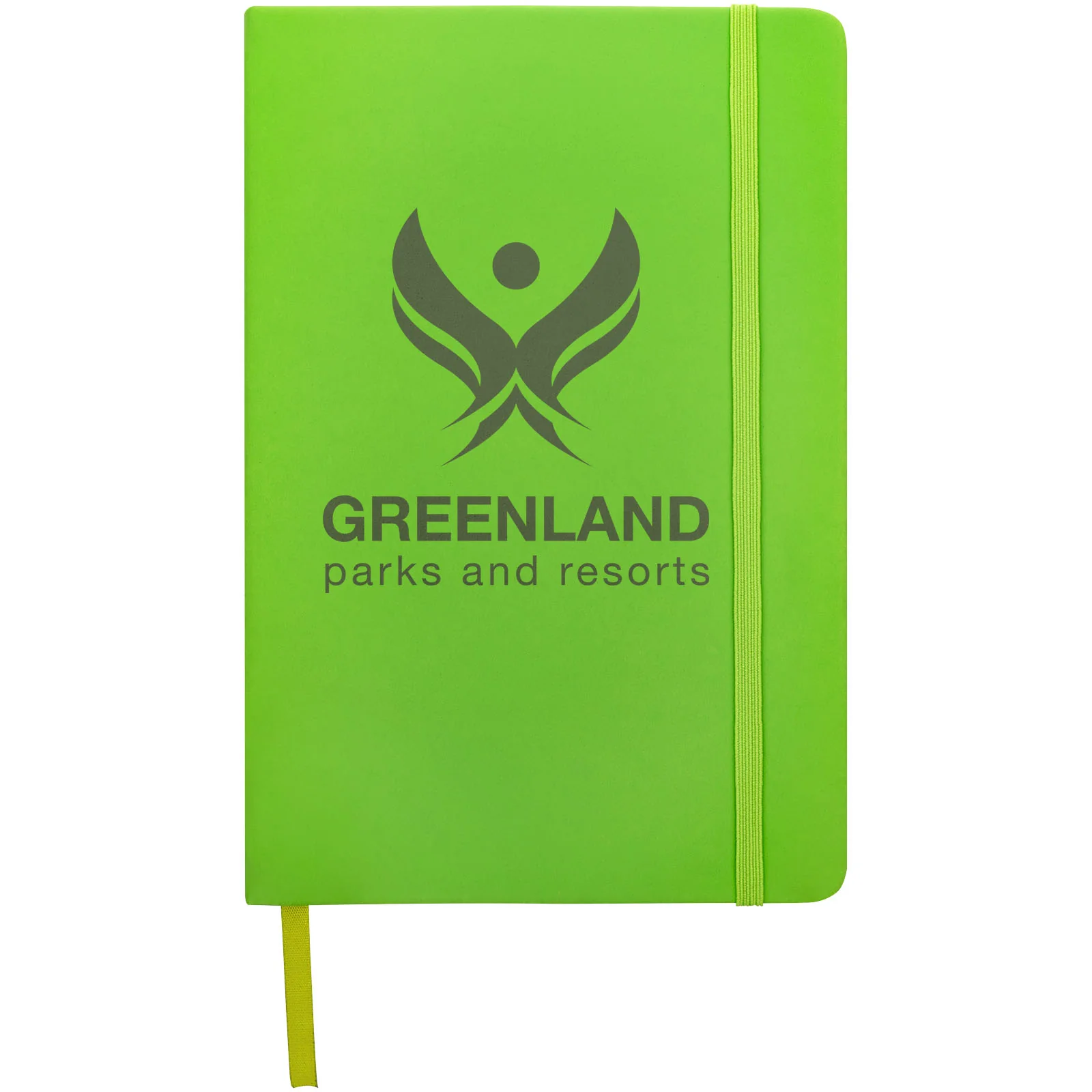 Spectrum A5 hard cover notebook Lime
