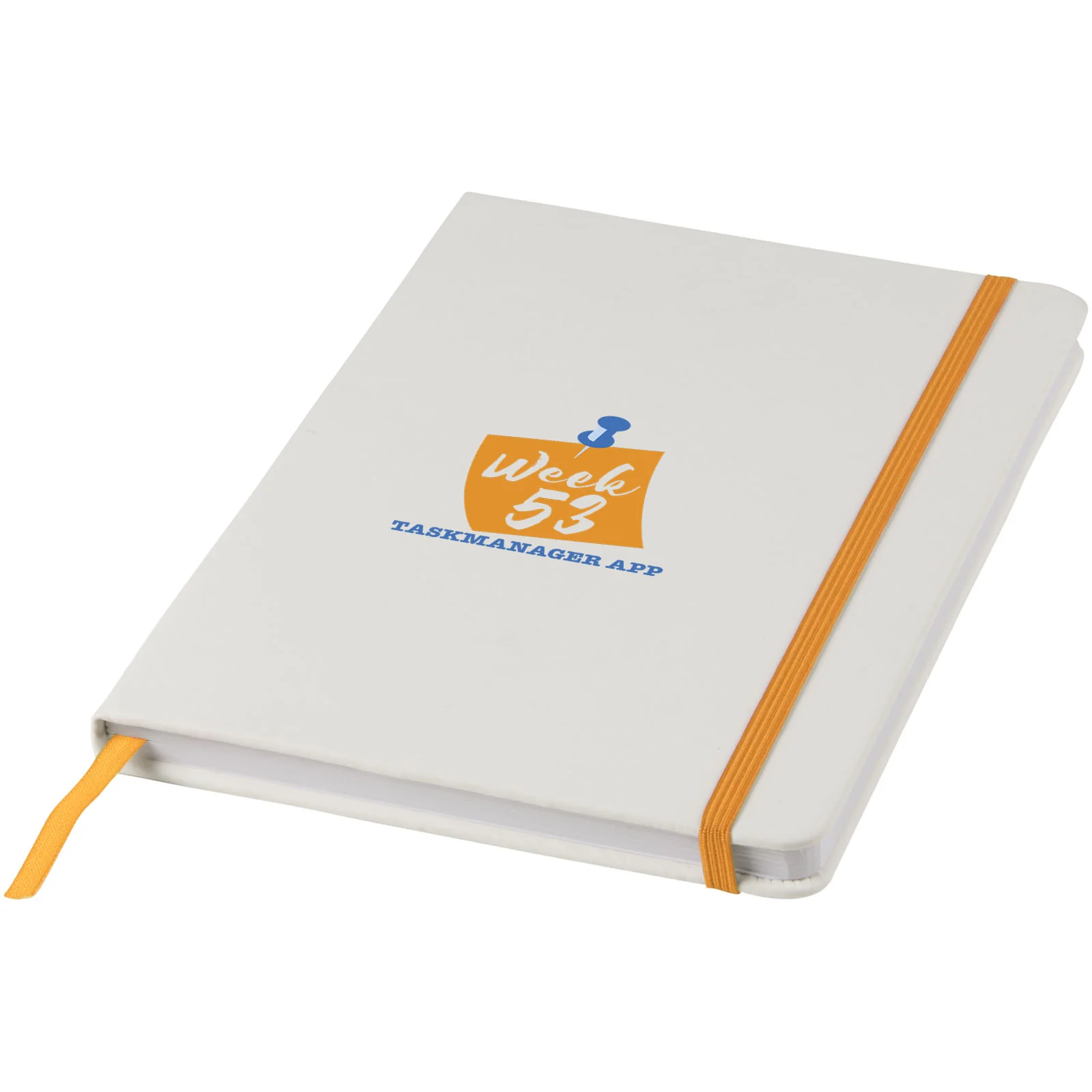 Spectrum A5 white notebook with coloured strap - Image 21
