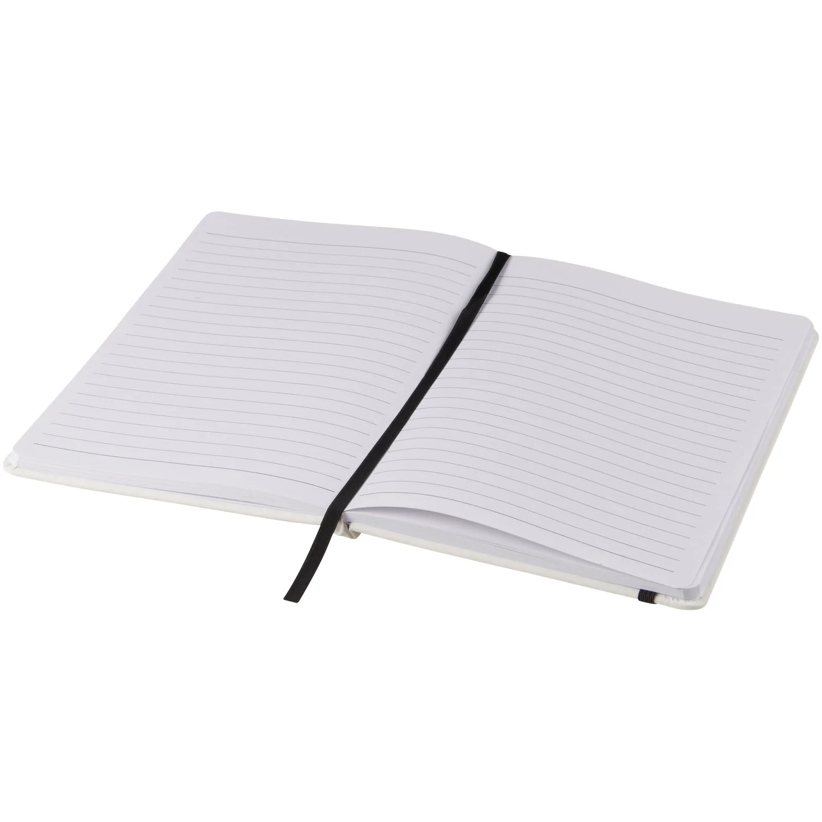 Spectrum A5 white notebook with coloured strap - Image 5