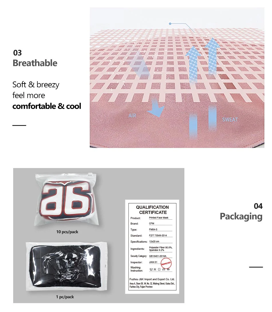 Straw Hole Fabric Face Mask - Image 6