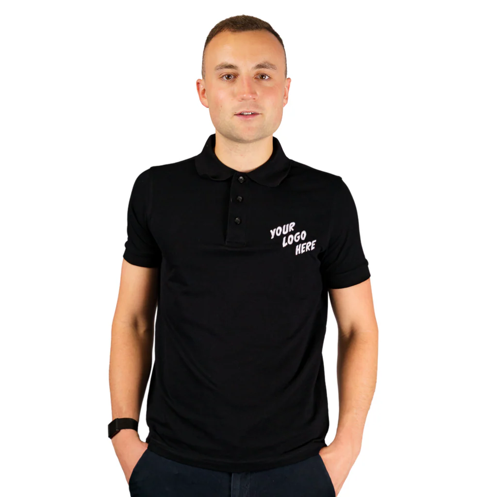 Tee Jays Luxury Stretch Piqué Polo Shirt Black - Image 3