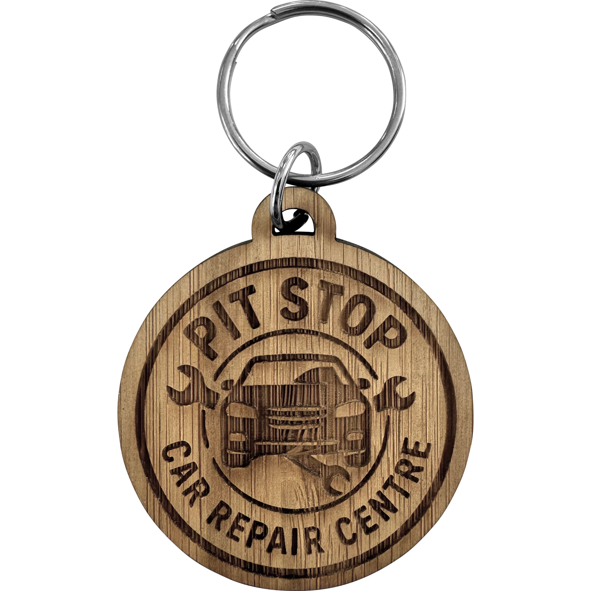 The Graina - Bamboo keyring (Round) - Image 3
