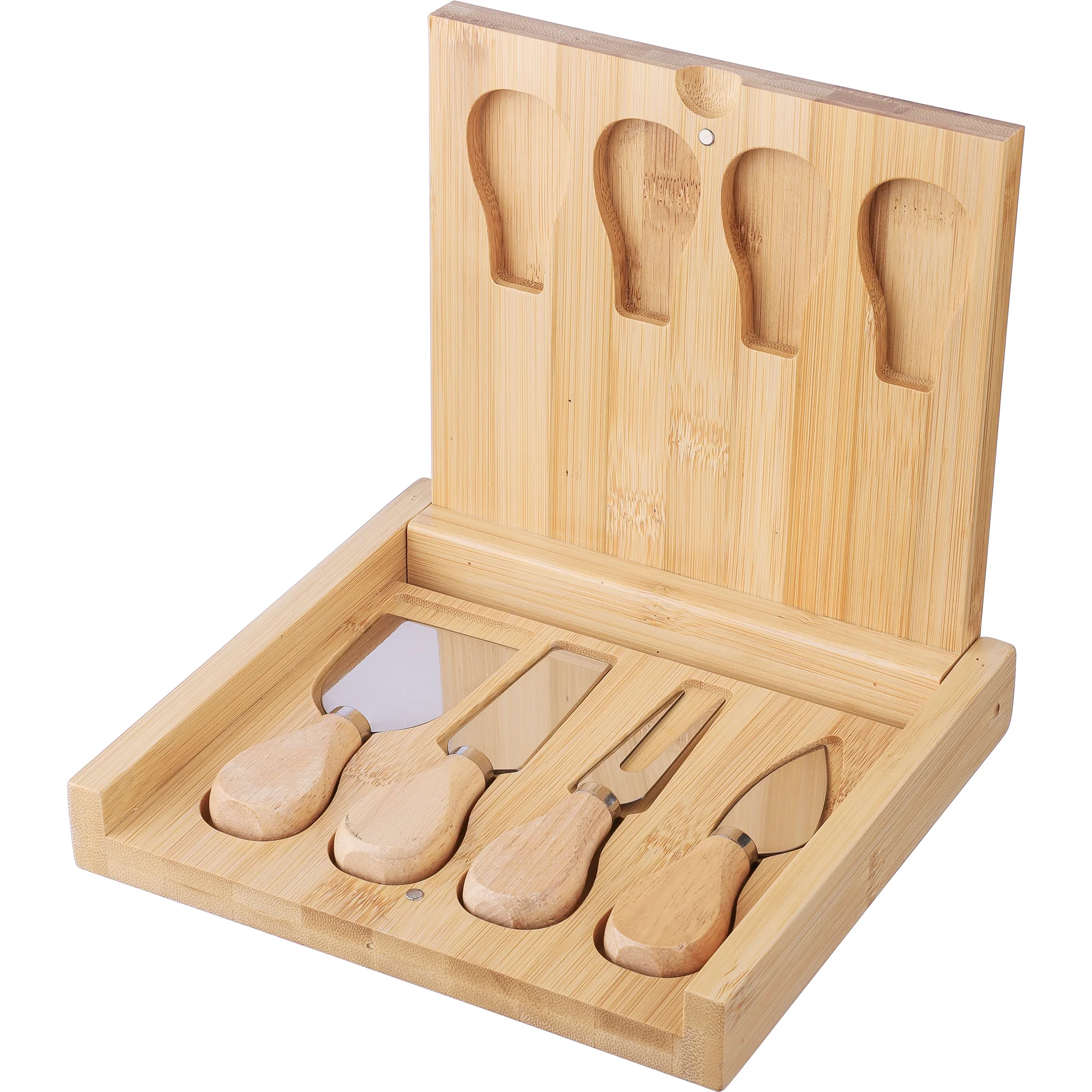 The Zea - Bamboo cheese board set (5pc) - Image 2