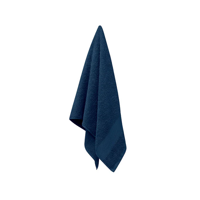 Towel organic cotton 100x50cm Blue - Image 5
