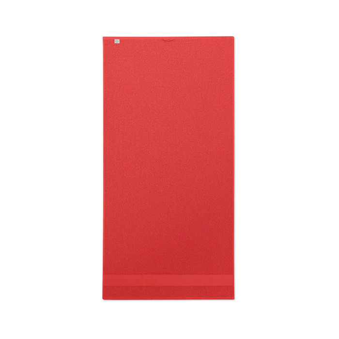 Towel organic cotton 140x70cm Red - Image 5
