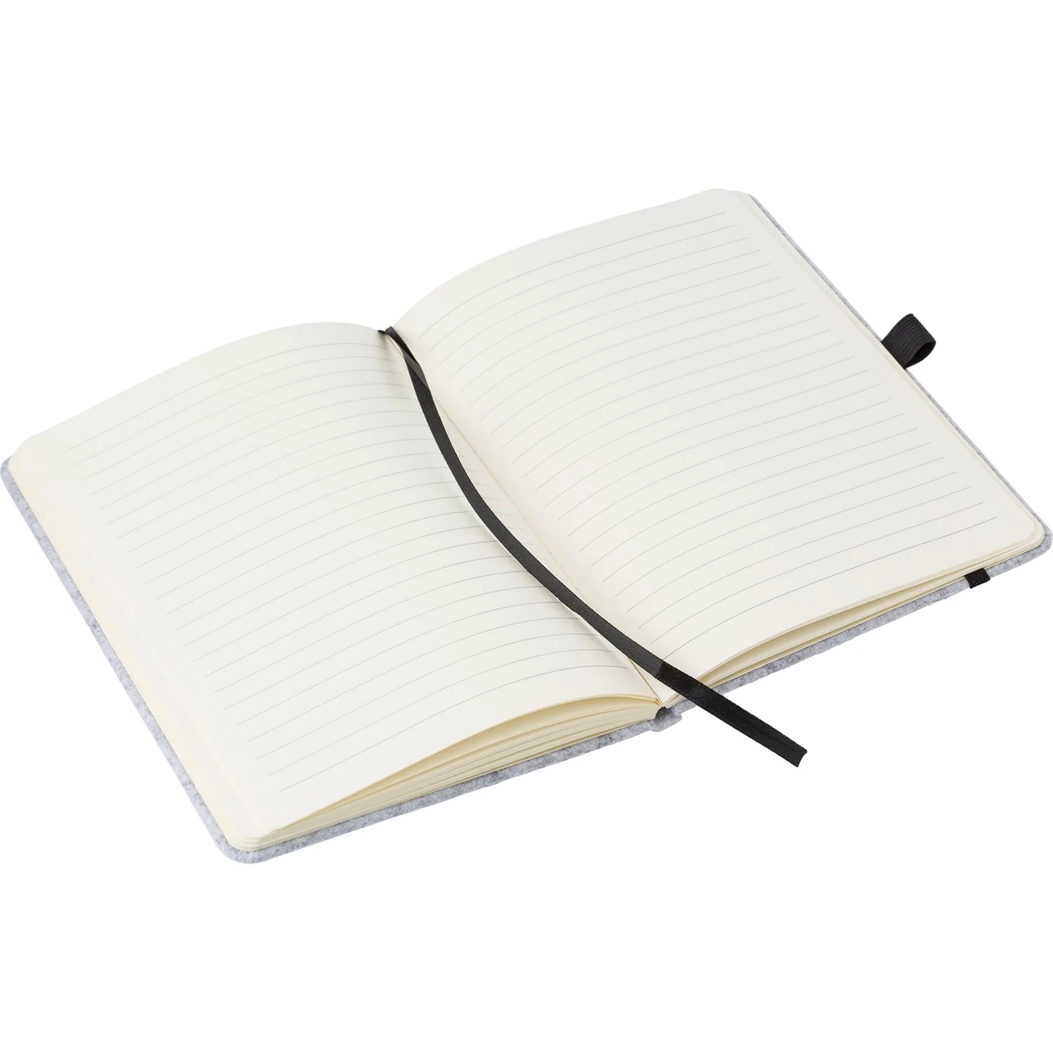 Treworgie RPET felt notebook (A5) - Image 3