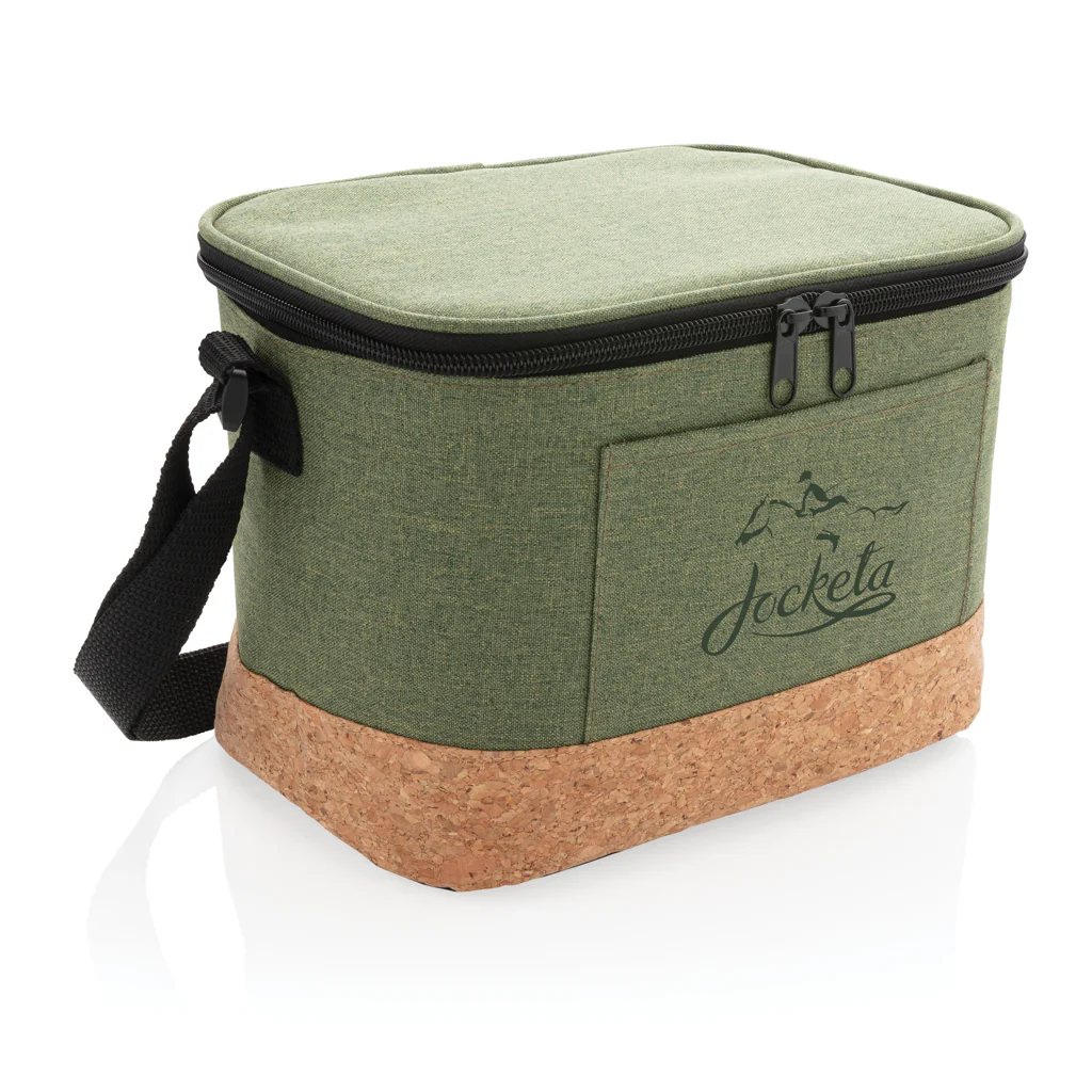Two tone cooler bag with cork detail - Image 11