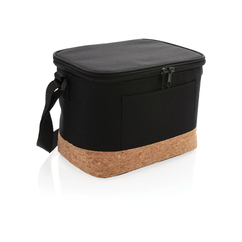 Two tone cooler bag with cork detail - Image 4