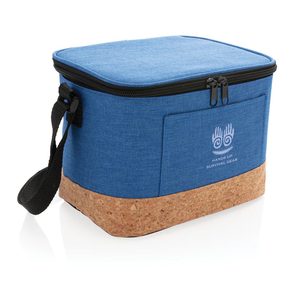 Two tone cooler bag with cork detail - Image 6