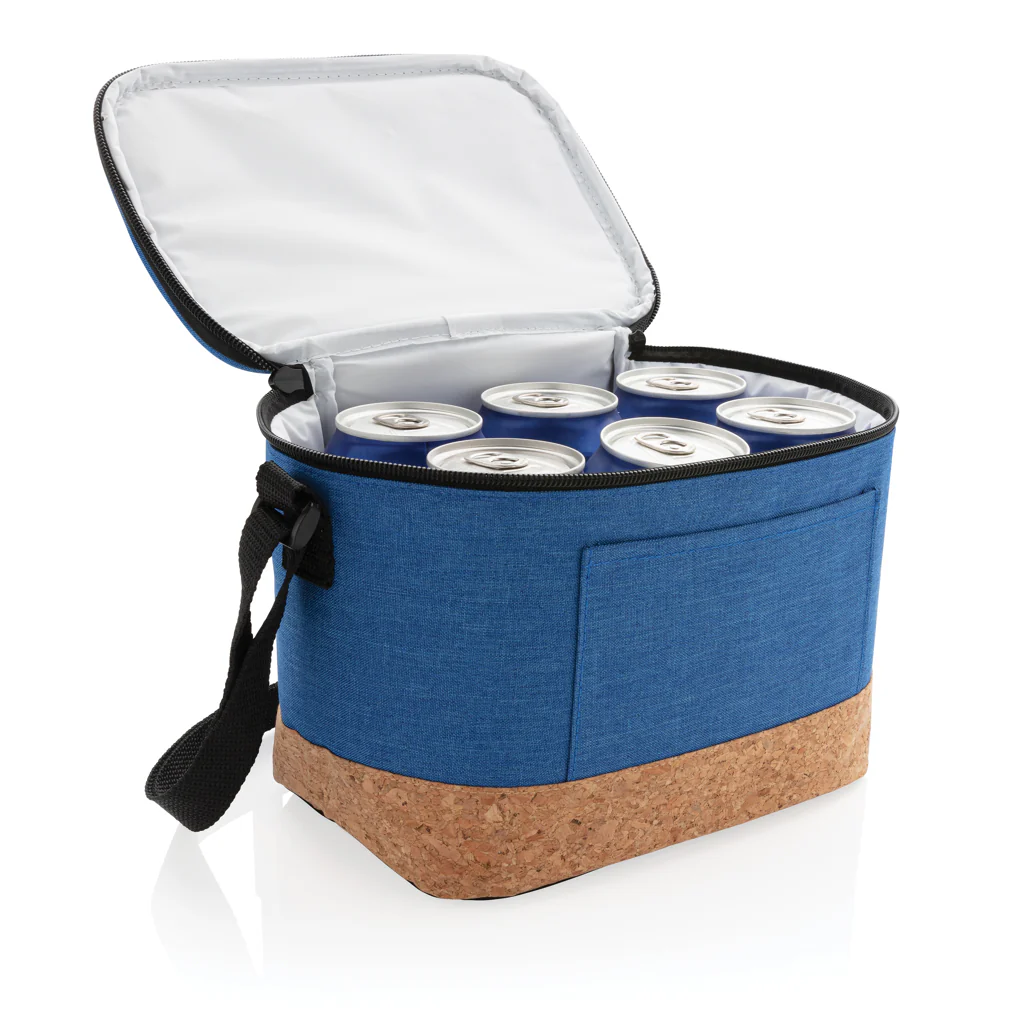 Two tone cooler bag with cork detail - Image 7