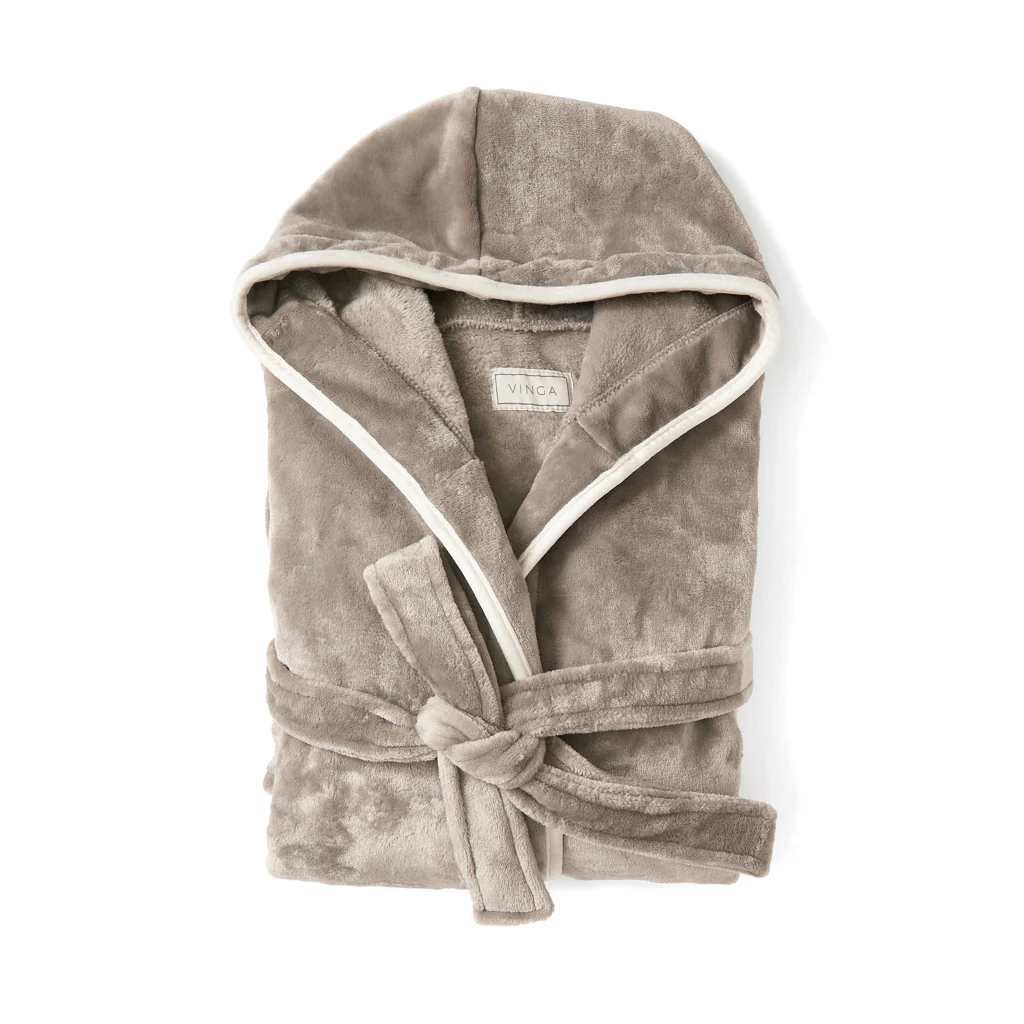 VINGA Louis luxury plush RPET robe size L-XL - Image 3