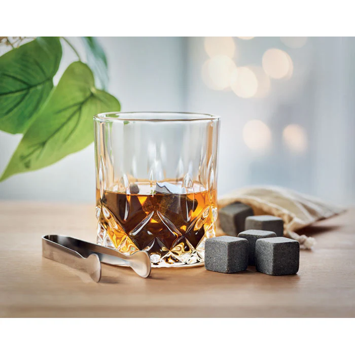 Whisky set in bamboo box - Image 3