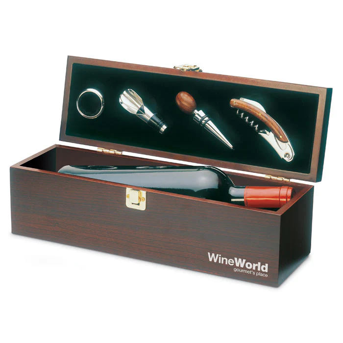 Wine set in wine box - Image 3