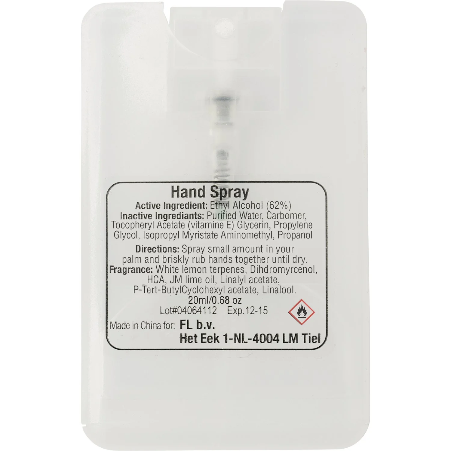 Wrath Hand spray (20ml) - Image 2