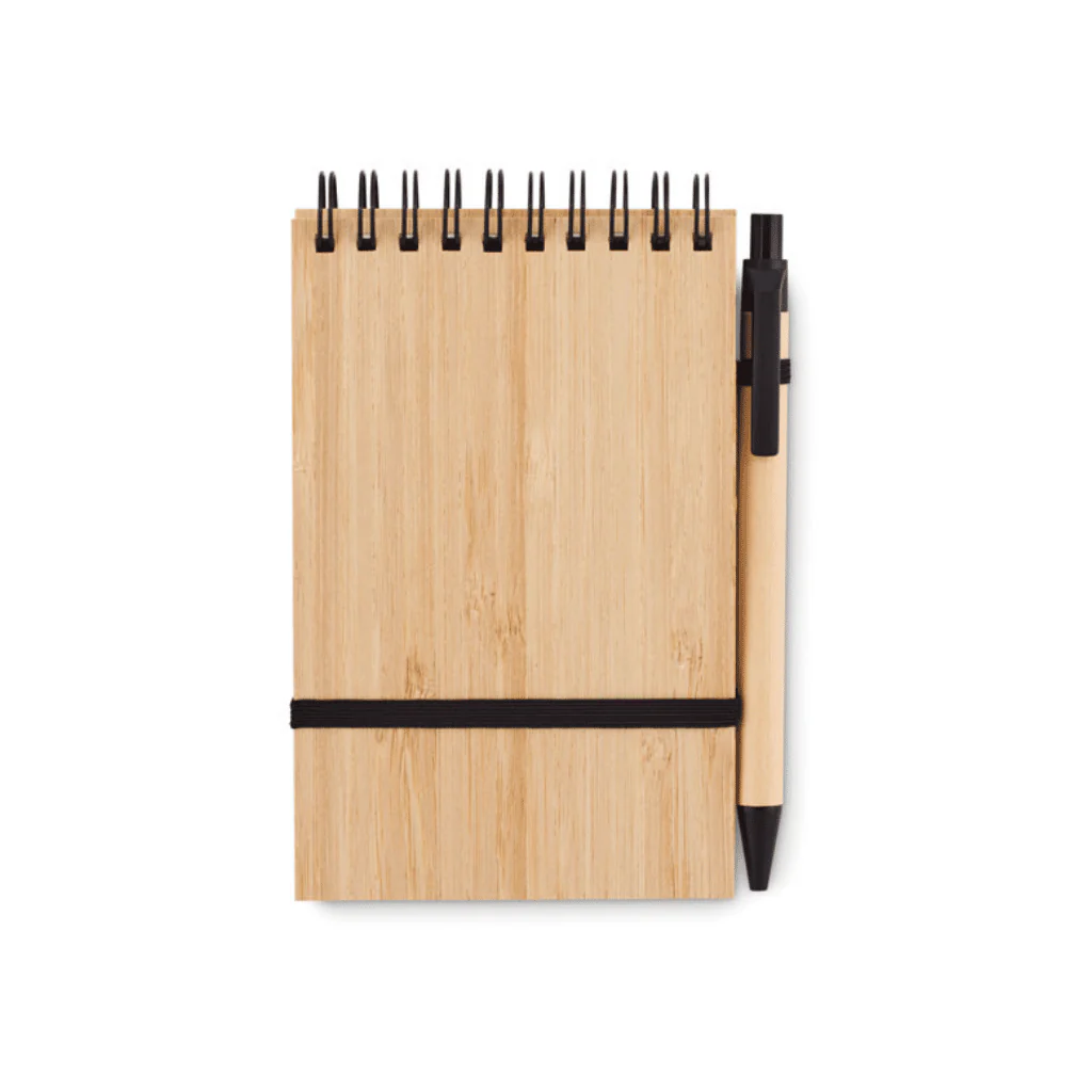 Yibin A6 Bamboo Notepad & Pen - Image 2